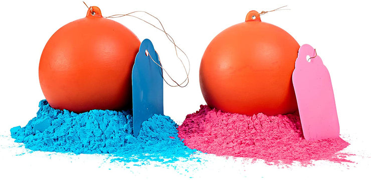 Gender Reveal Ceramic Target Ball 2 Pack | Pink & Blue Set