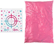 Gender Reveal Target Box - 10 LB Powder 12 Inch Shooting Target Box - Pink