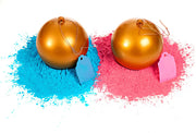 Gender Reveal Golden Ball 2 Pack | Pink & Blue Set