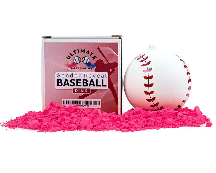 Gender Reveal Baseball - Pink