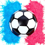 Gender Reveal Soccer Ball - Blue and Pink Powder Kit